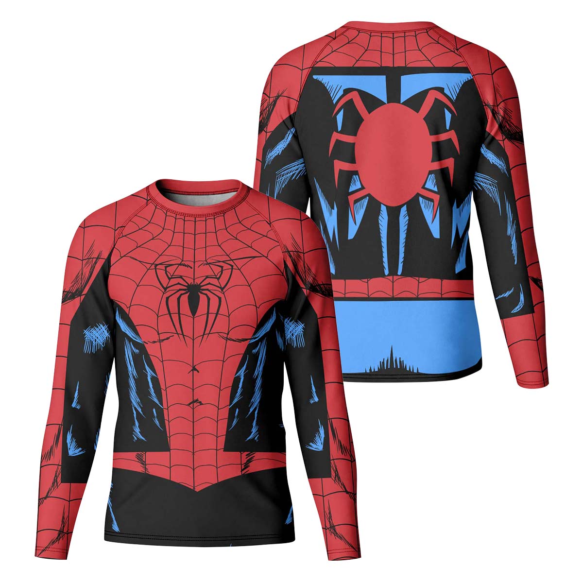 Amazing Spider Man Cosplay Kids Rash Guard