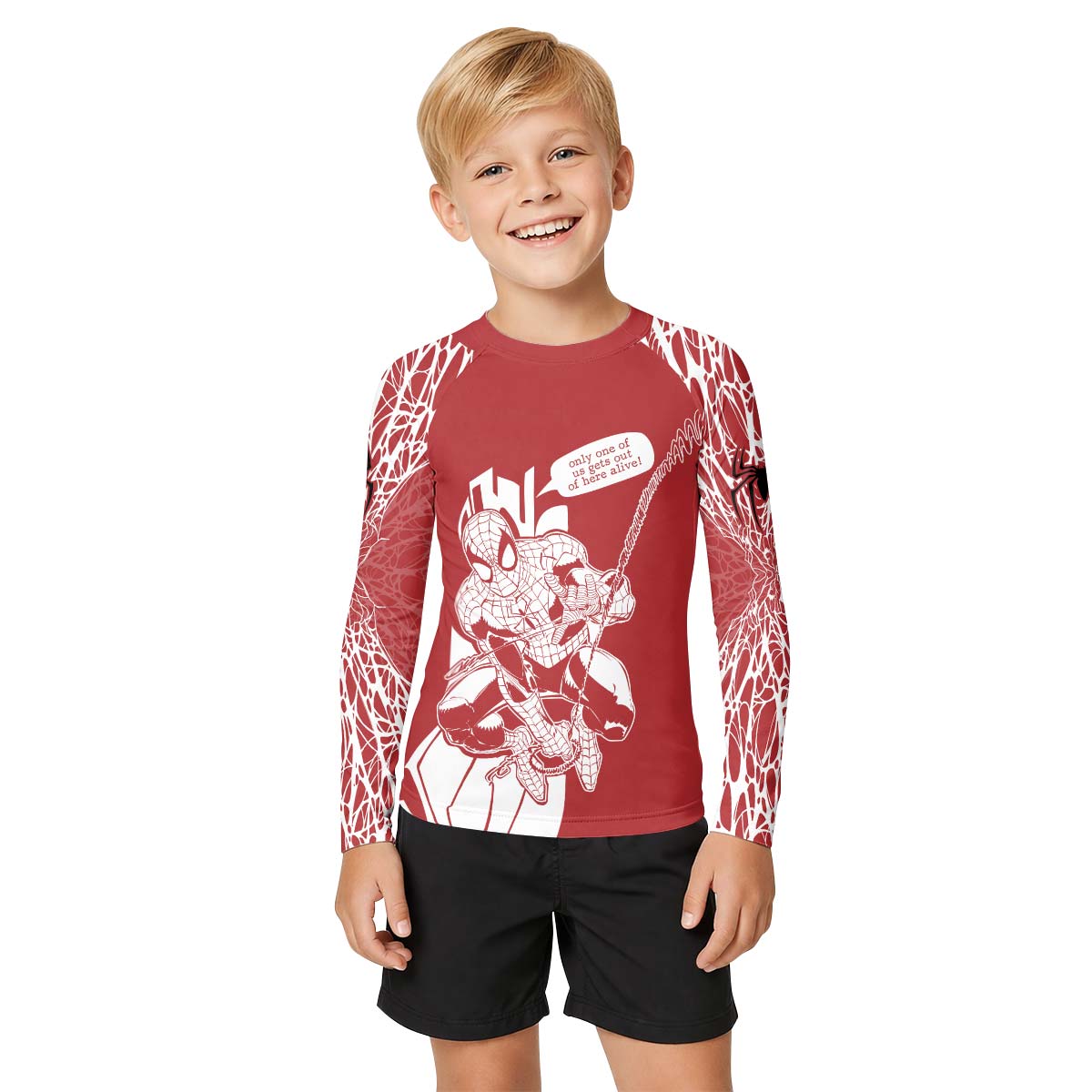 Amazing Spider Man Kid Rash Guard