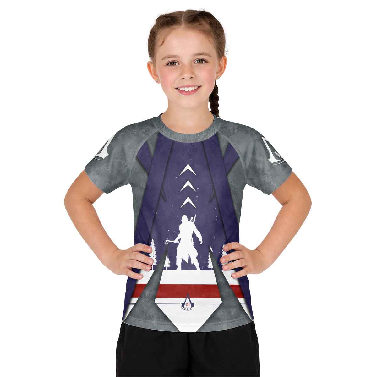  Assassin's Creed Christmas Valhalla Kid Rash Guard