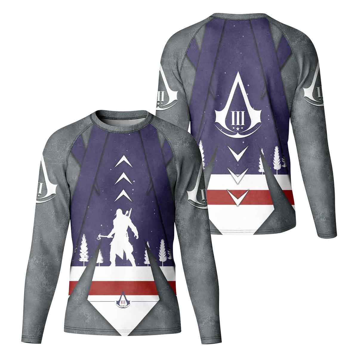  Assassin's Creed Christmas Valhalla Kid Rash Guard