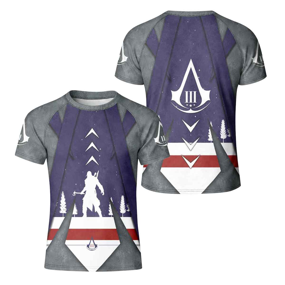  Assassin's Creed Christmas Valhalla Kid Rash Guard