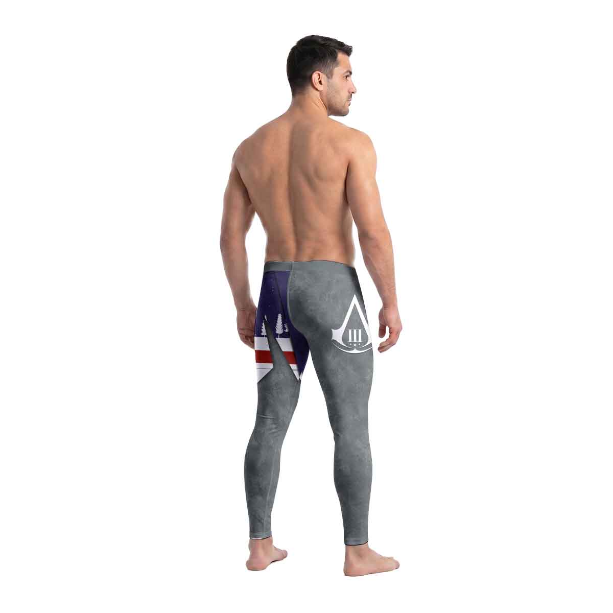  Assassin's Creed Christmas Valhalla Men's Compression Leggings