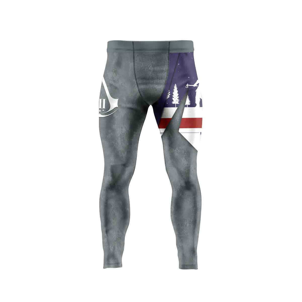  Assassin's Creed Christmas Valhalla Men's Compression Leggings