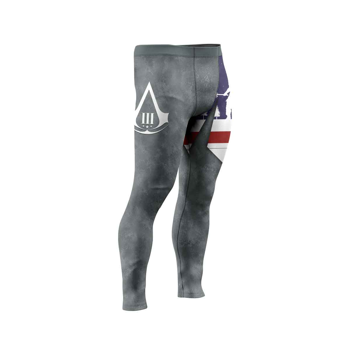 Assassin's Creed Christmas Valhalla Men's Compression Leggings