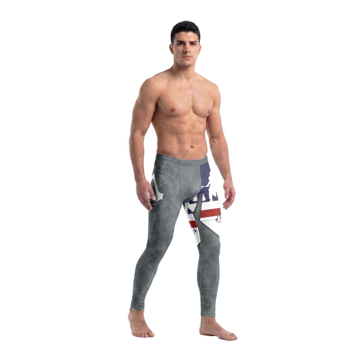  Assassin's Creed Christmas Valhalla Men's Compression Leggings
