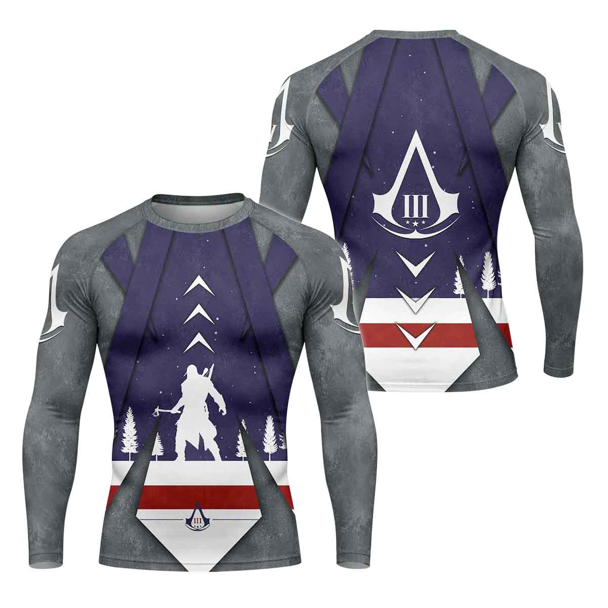 Assassin's Creed Christmas Valhalla Rash Guard