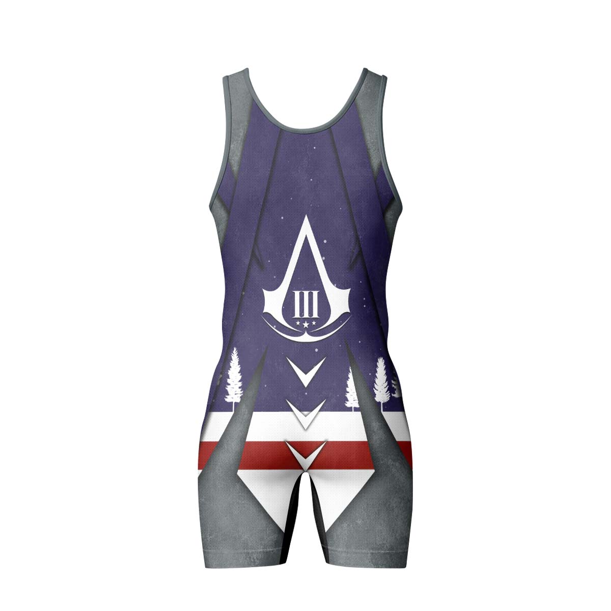  Assassin's Creed Christmas Valhalla Wrestling Singlet