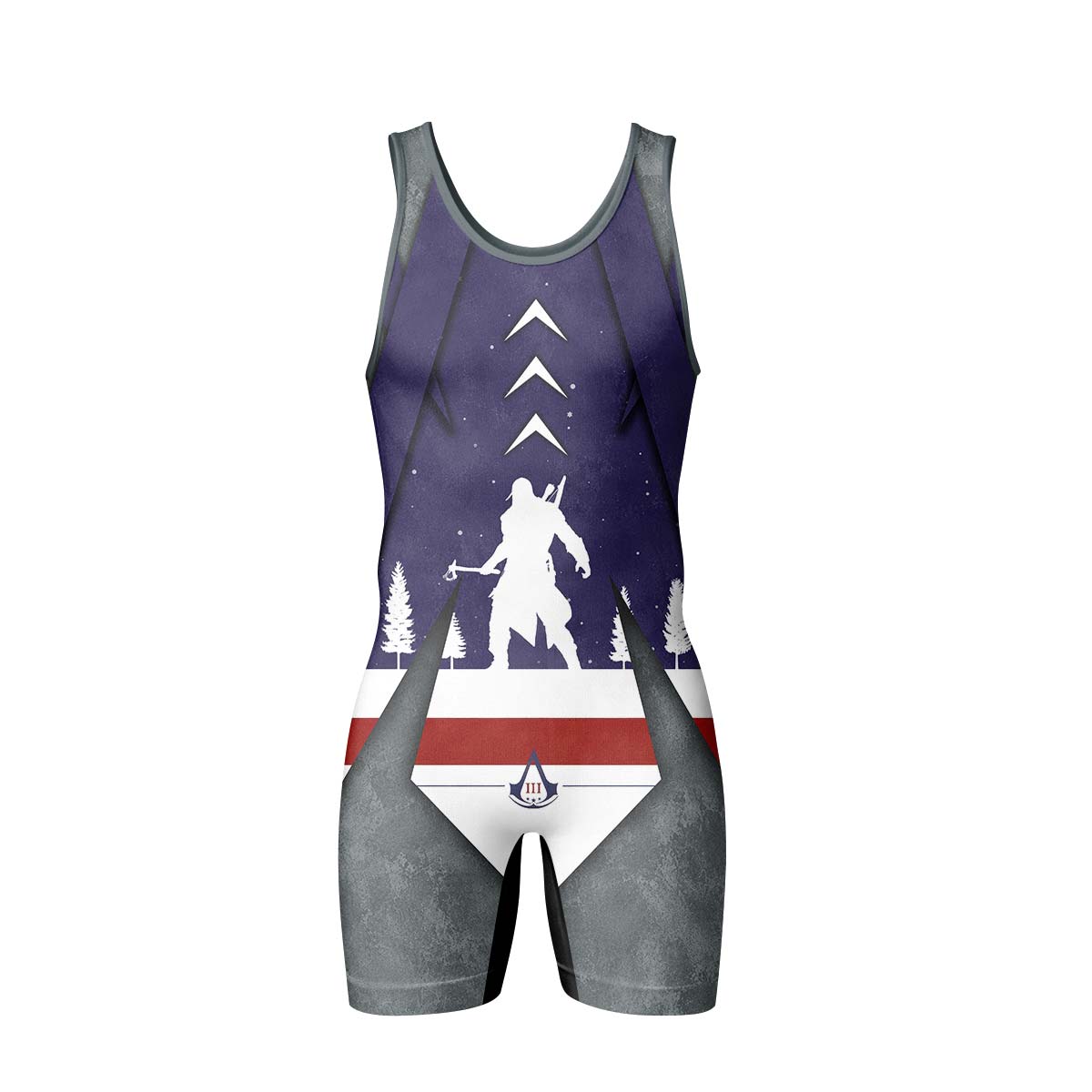  Assassin's Creed Christmas Valhalla Wrestling Singlet