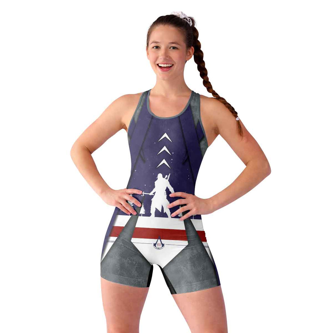 Assassin's Creed Christmas Valhalla Wrestling Singlet