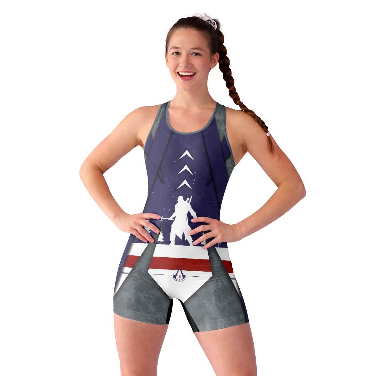  Assassin's Creed Christmas Valhalla Wrestling Singlet