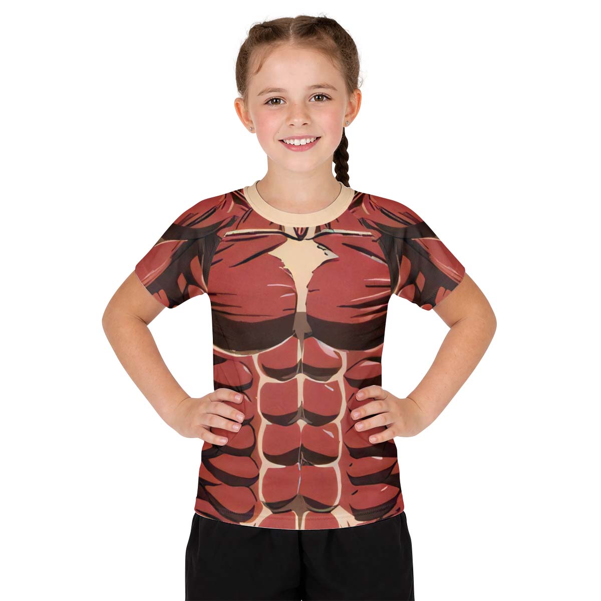  Attack On Titan Colossal Titan Kid Rash Guard