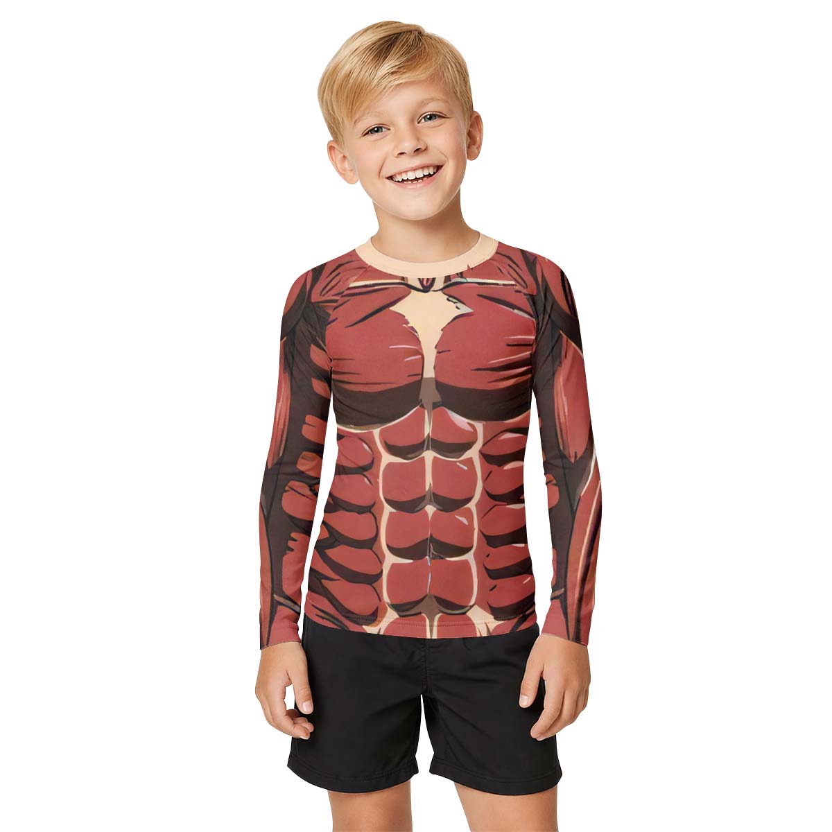  Attack On Titan Colossal Titan Kid Rash Guard