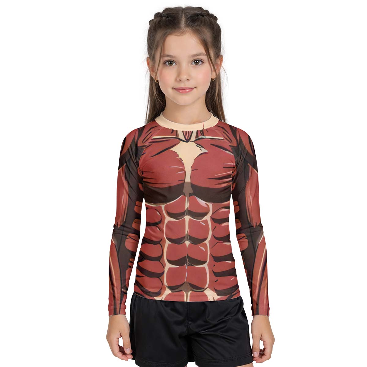  Attack On Titan Colossal Titan Kid Rash Guard