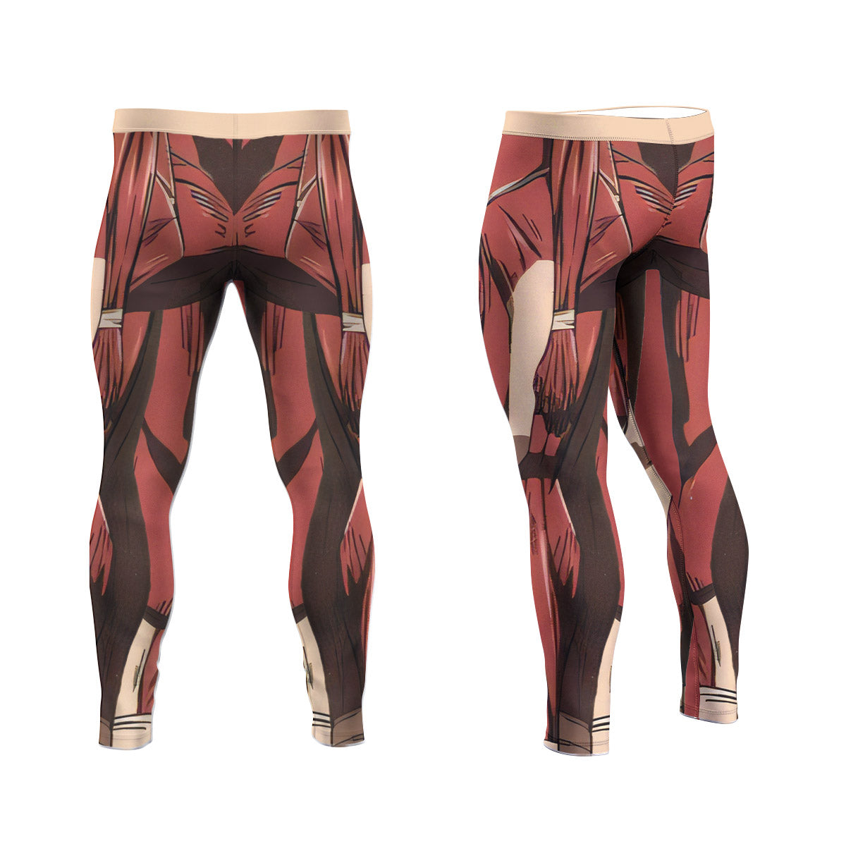  Attack On Titan Colossal Titan Men's Compression Leggings