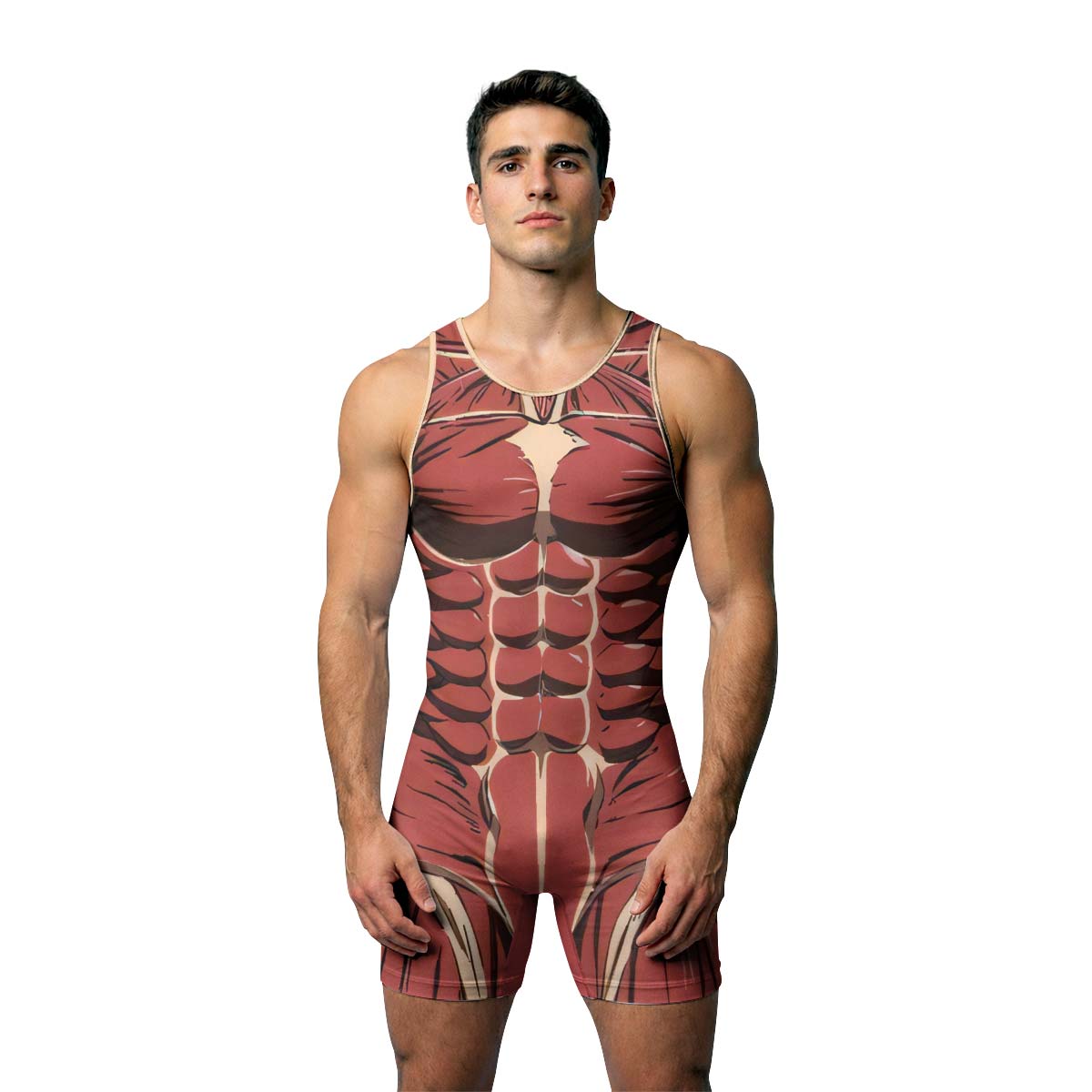  Attack On Titan Colossal Titan Wrestling Singlet