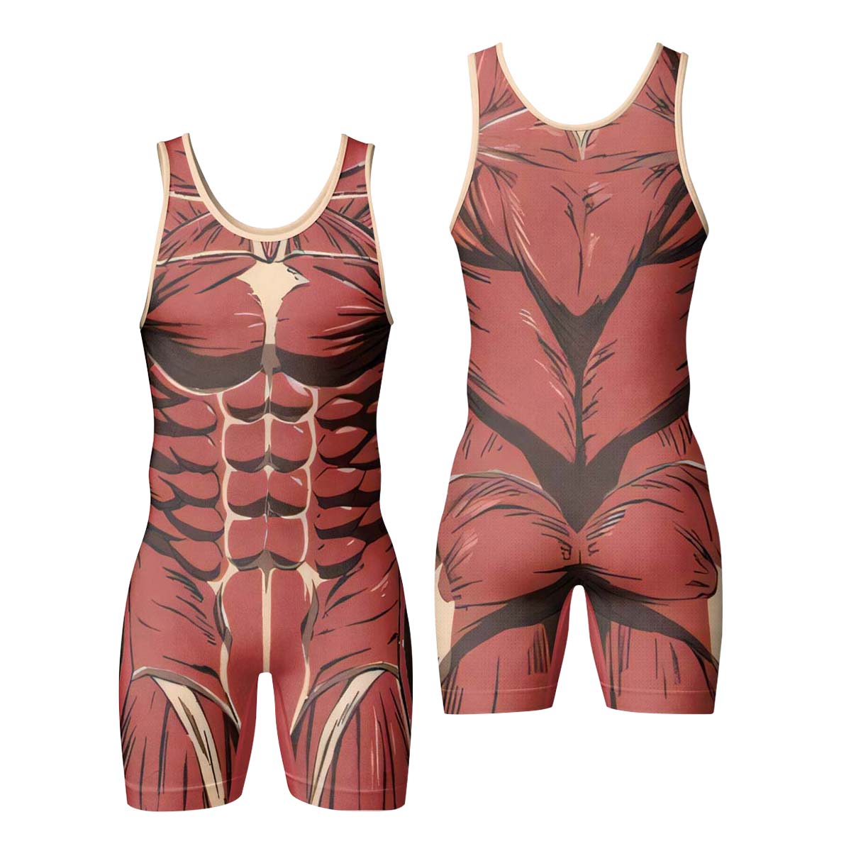  Attack On Titan Colossal Titan Wrestling Singlet
