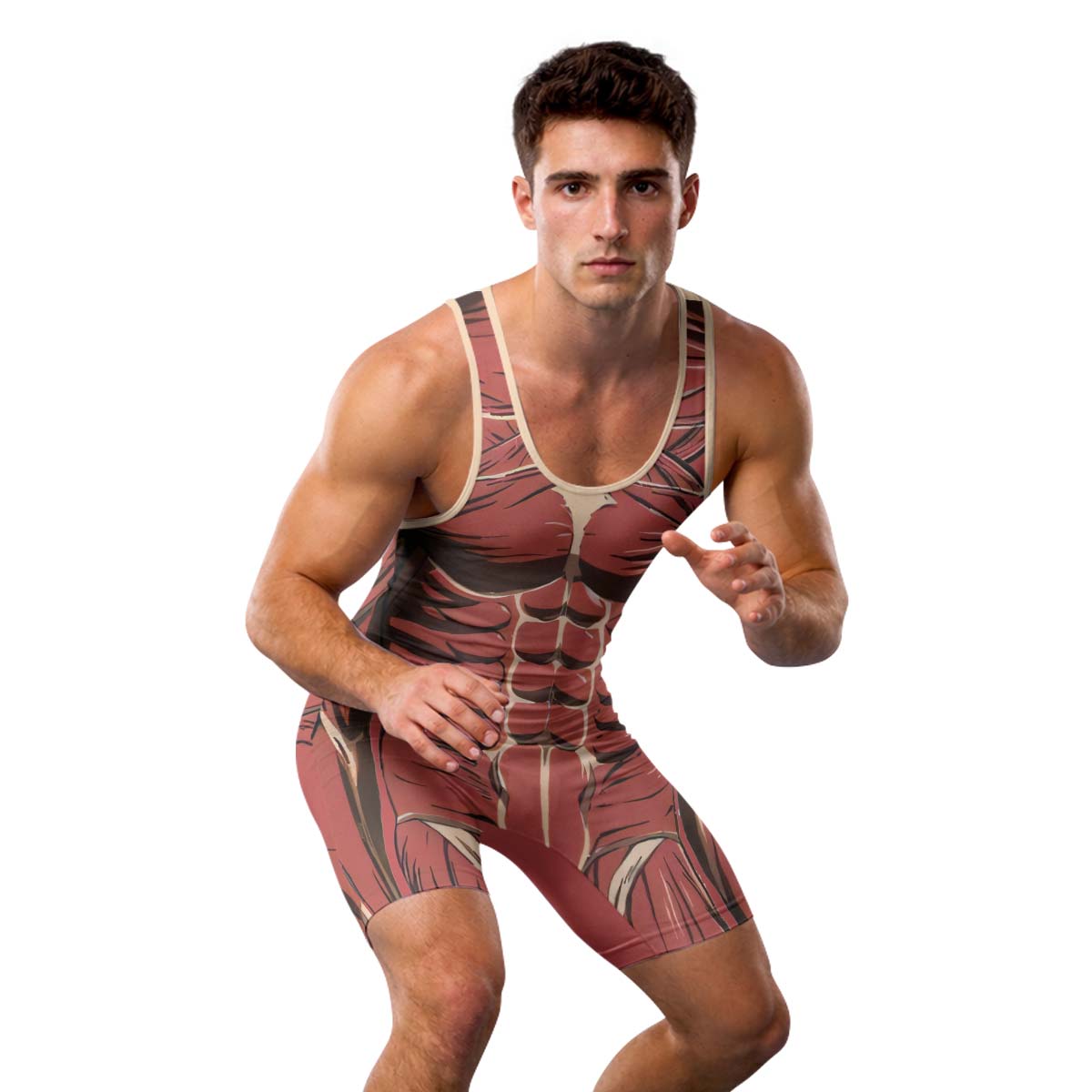  Attack On Titan Colossal Titan Wrestling Singlet