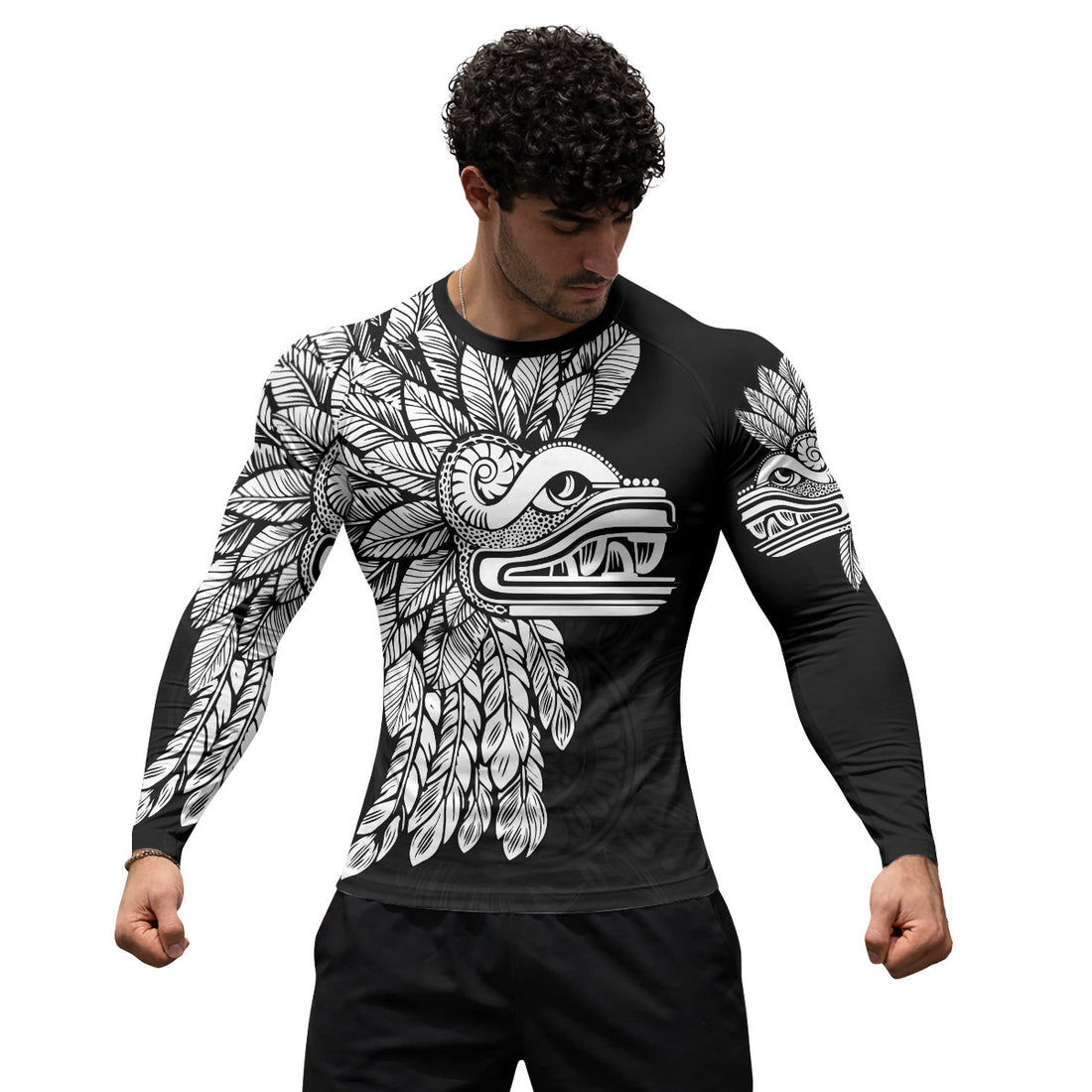 Aztec Serpent God Rash Guard