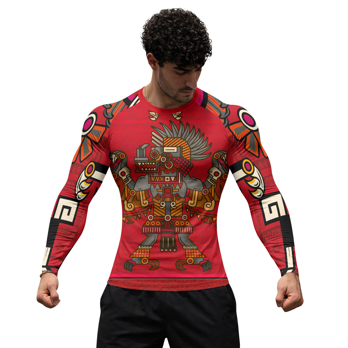 Aztec Sun God Rash Guard