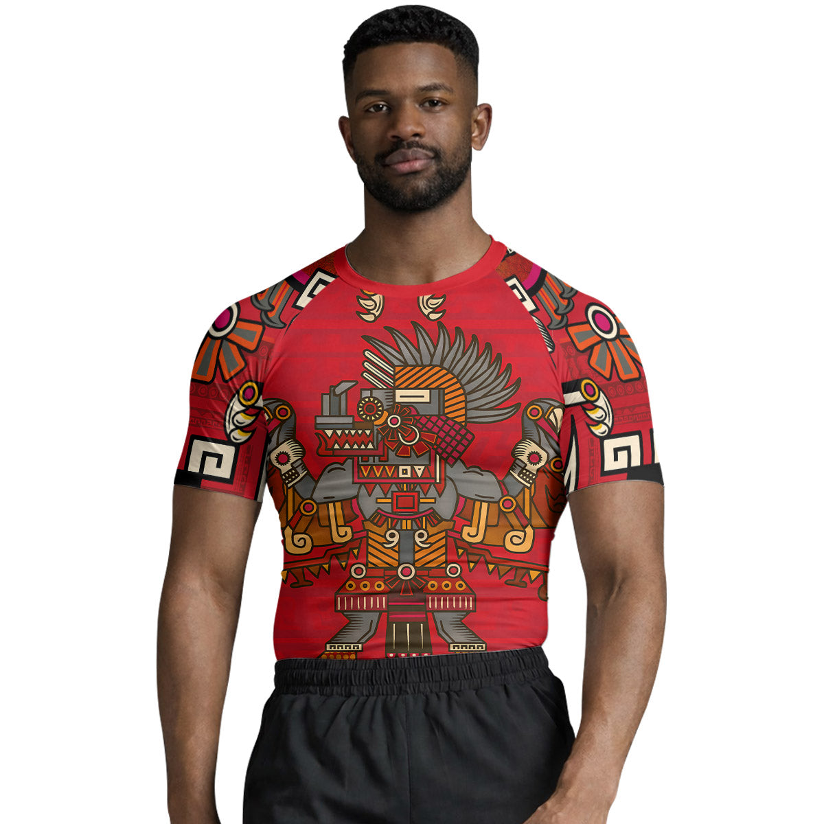 Aztec Sun God Rash Guard
