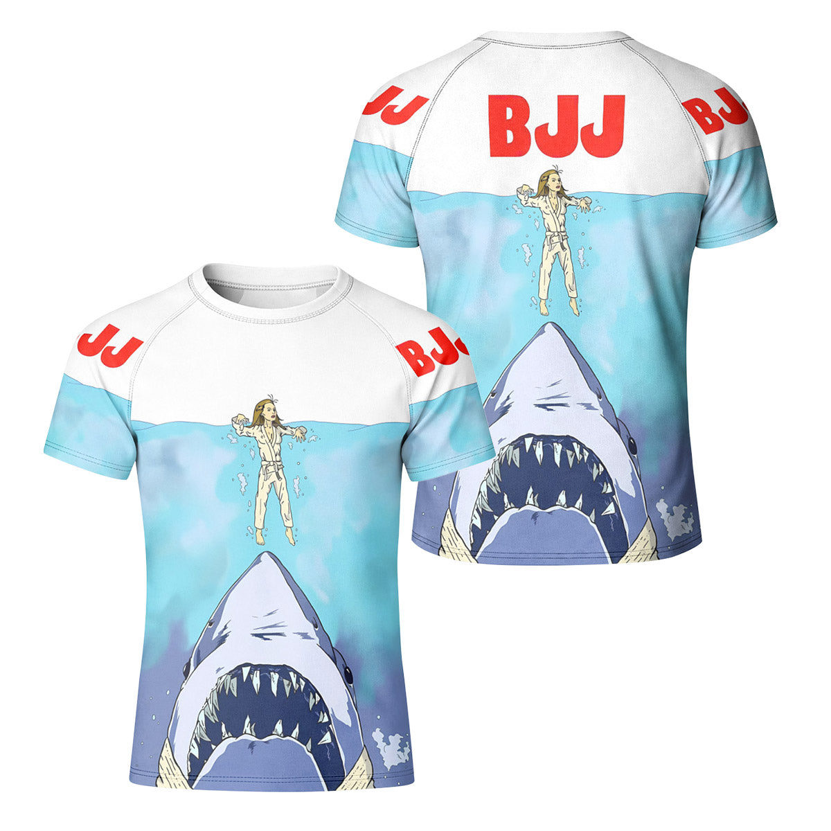 BJJ Shark Kid Rash Guard