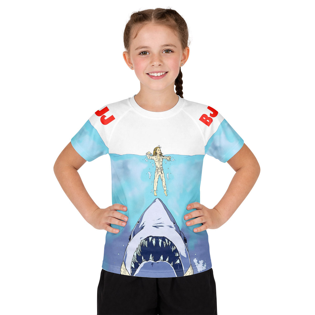 BJJ Shark Kid Rash Guard