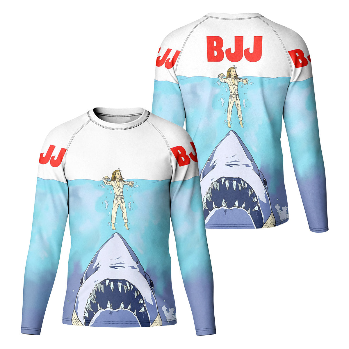 BJJ Shark Kid Rash Guard