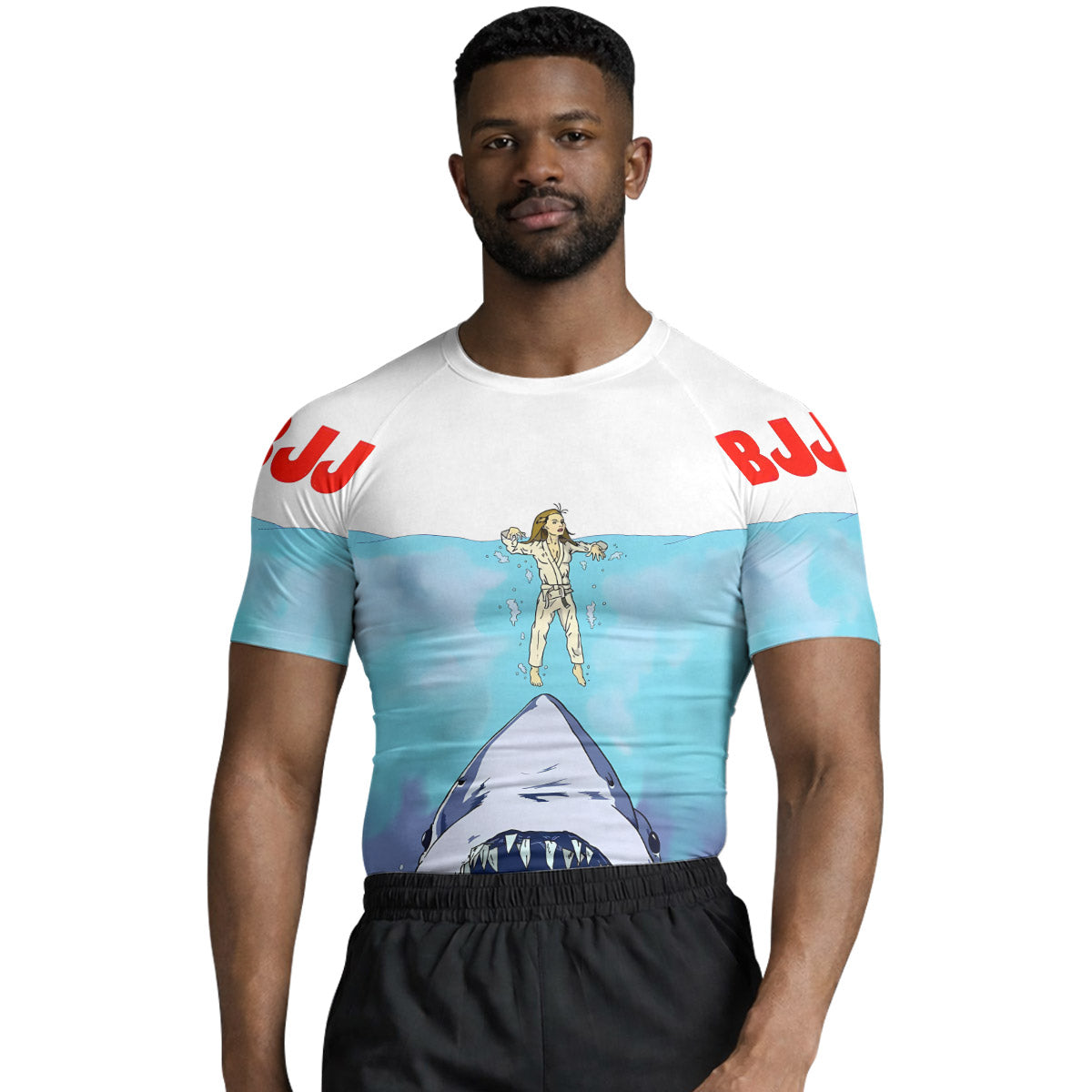 BJJ Shark Rash Guard