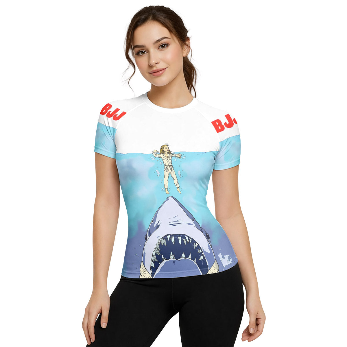BJJ Shark Rash Guard