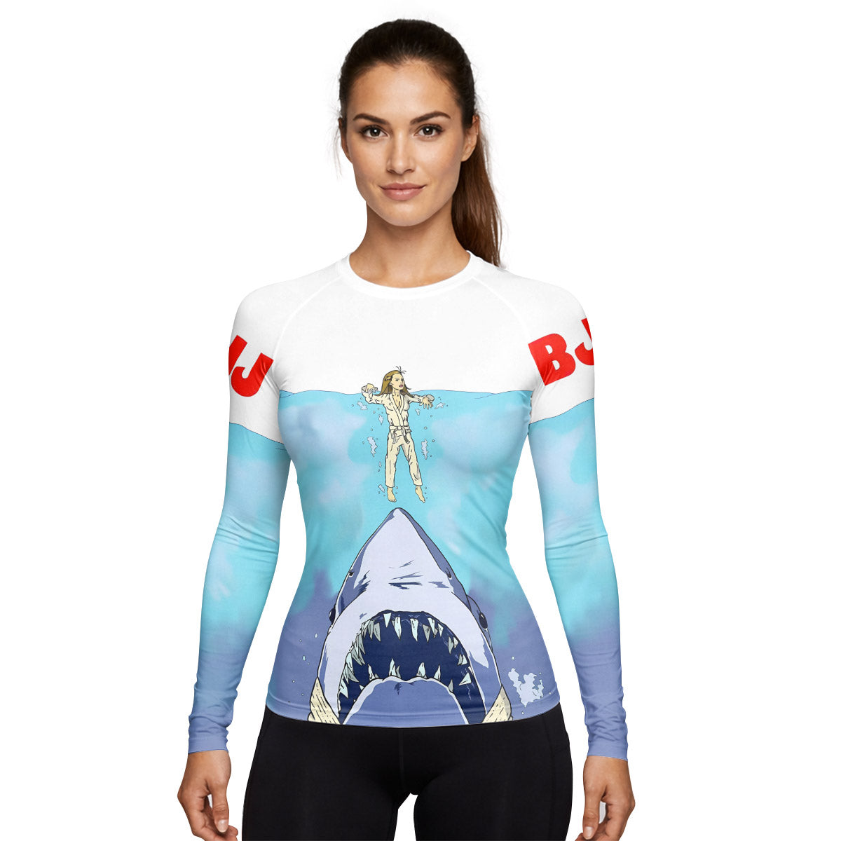 BJJ Shark Rash Guard