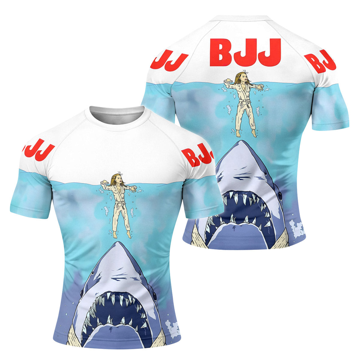 BJJ Shark Rash Guard
