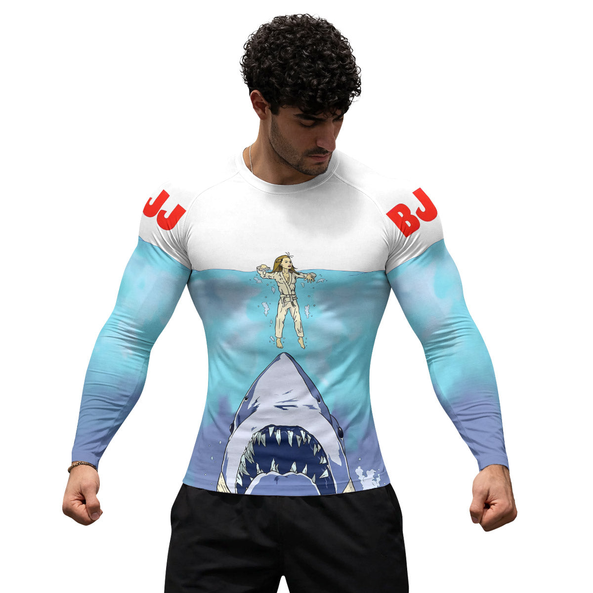 BJJ Shark Rash Guard