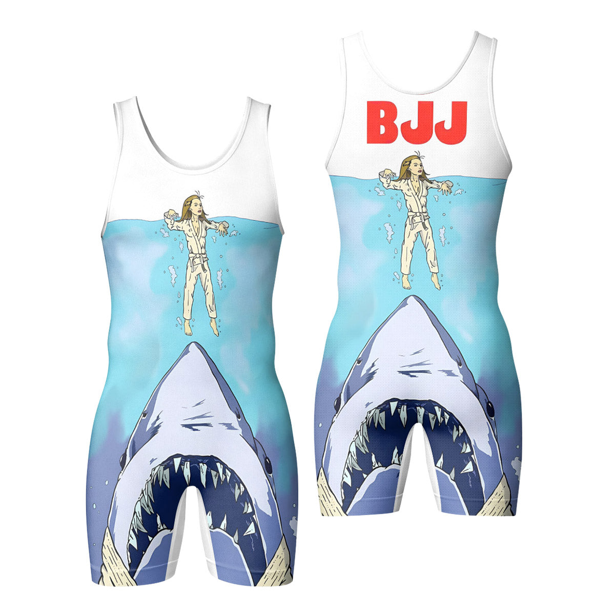BJJ Shark Wrestling Singlet
