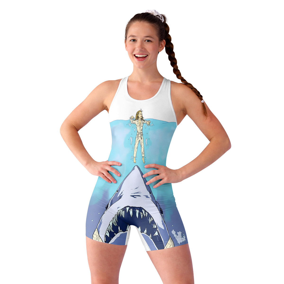 BJJ Shark Wrestling Singlet
