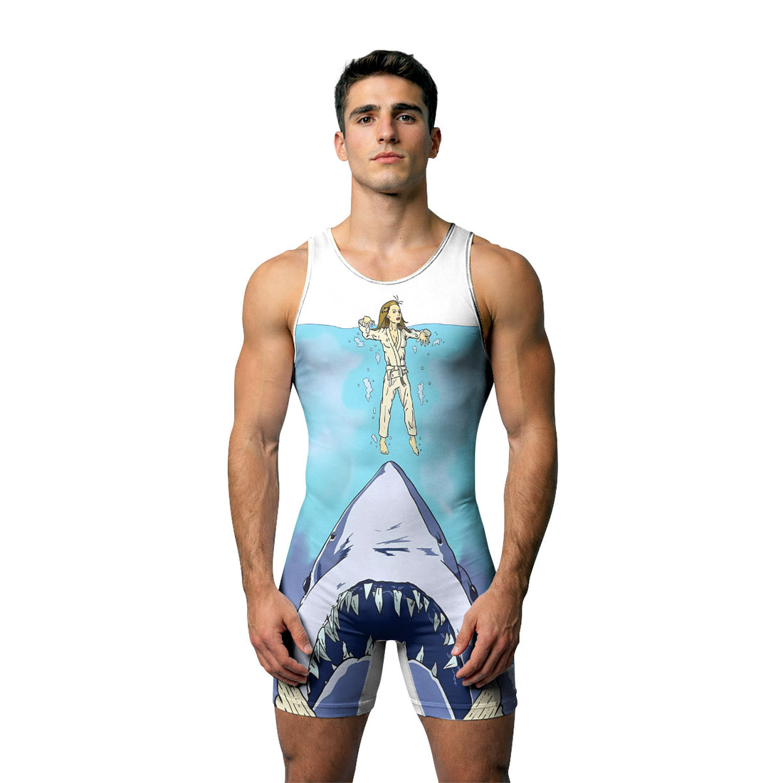 BJJ Shark Wrestling Singlet
