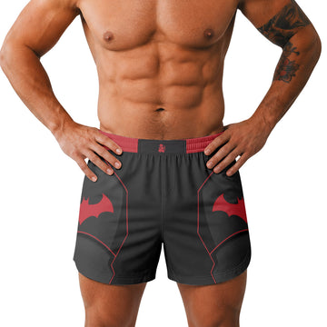 Batman Tactical Black Armor Grappling Shorts