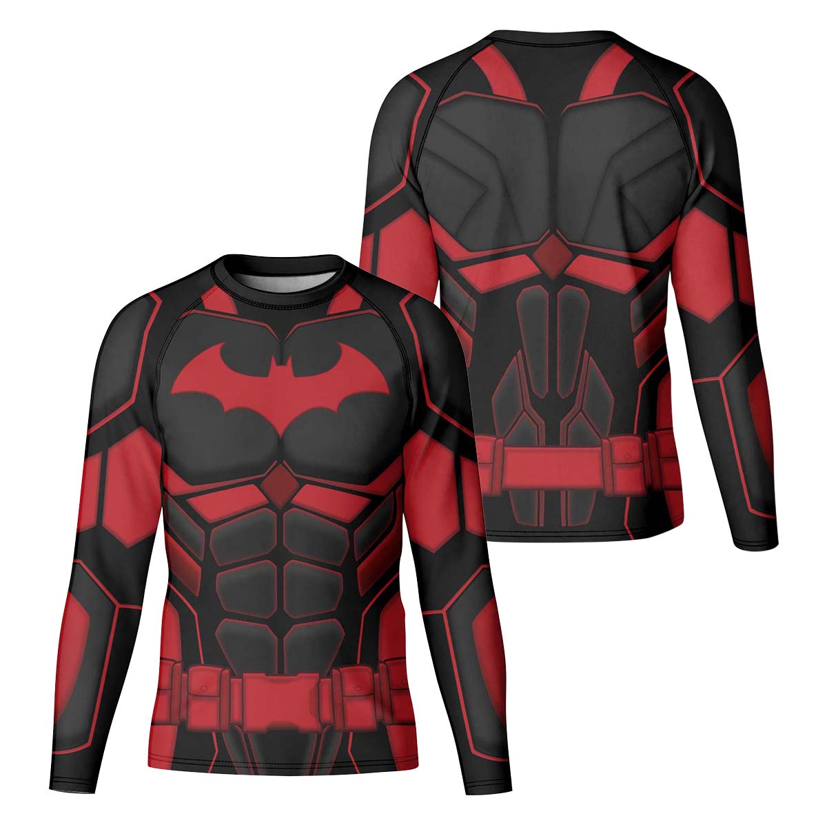 Batman Tactical Black Armor Kid Rash Guard