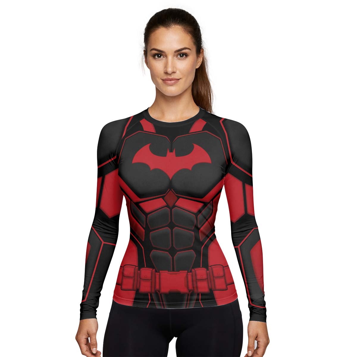Batman Tactical Black Armor Rash Guard