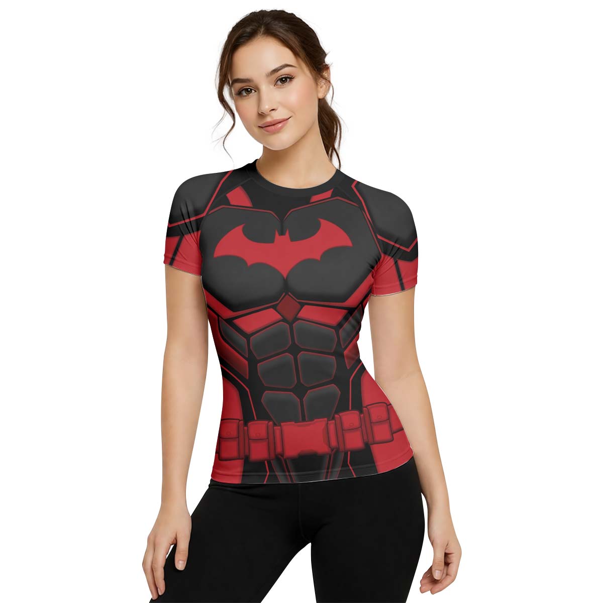 Batman Tactical Black Armor Rash Guard