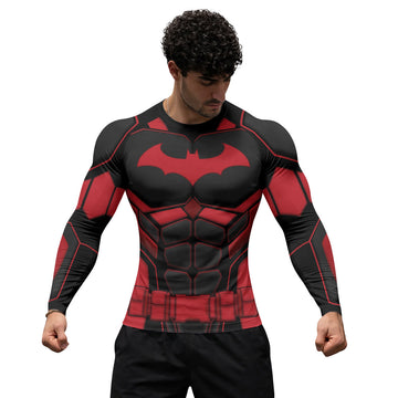 Batman Tactical Black Armor Rash Guard
