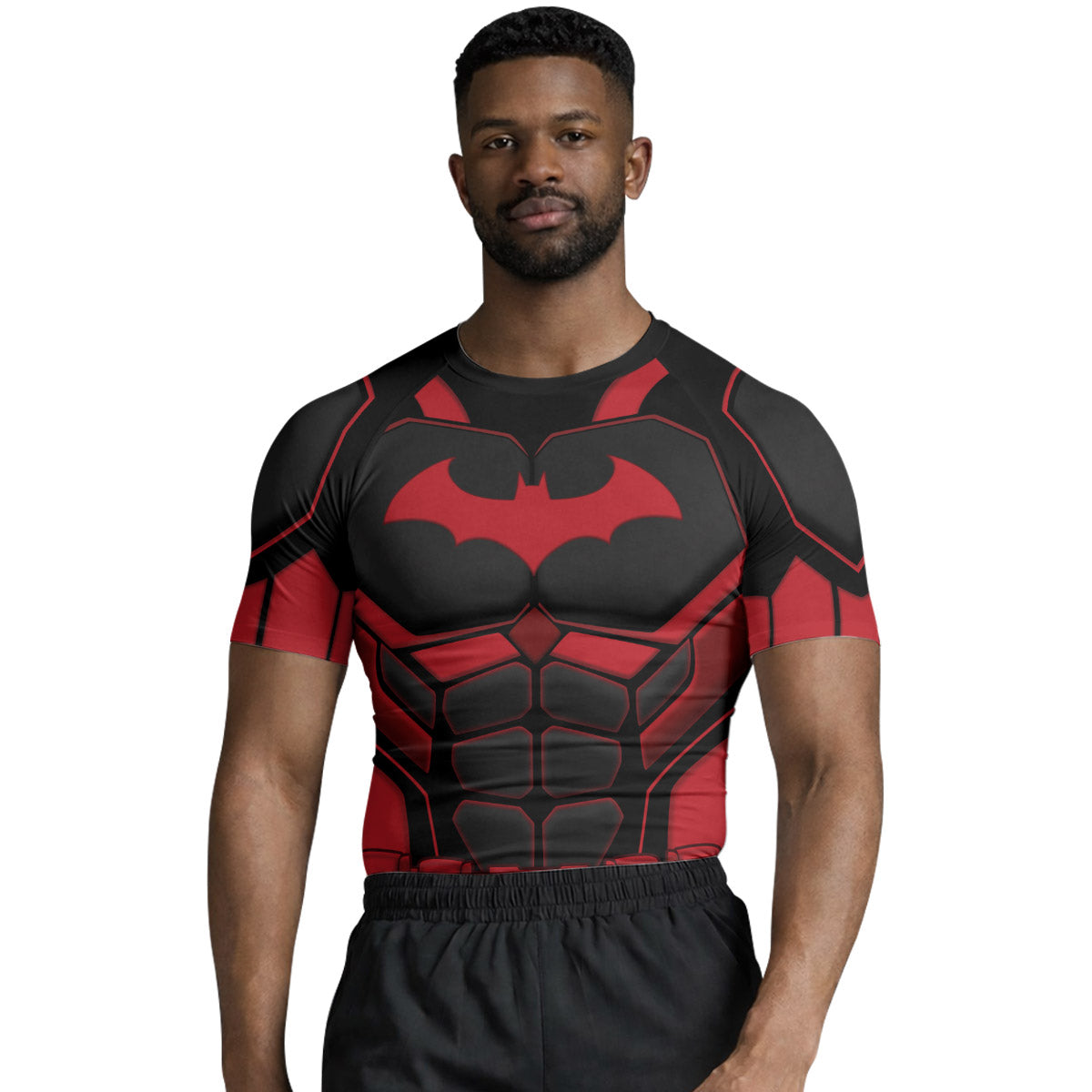 Batman Tactical Black Armor Rash Guard