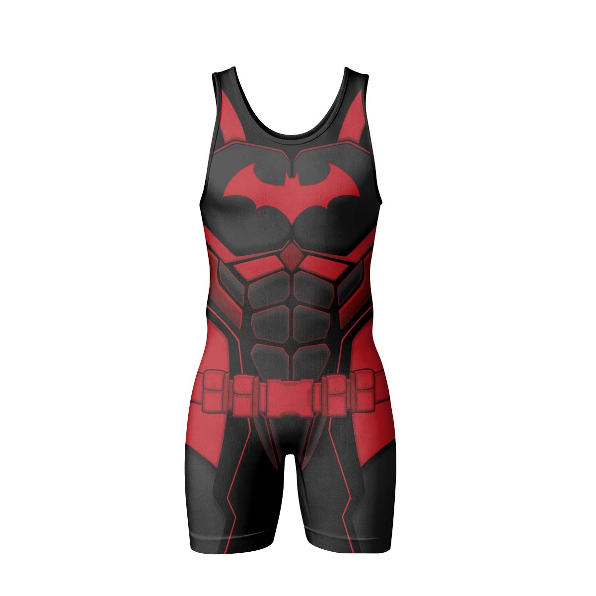 Batman Tactical Black Armor Wrestling Singlet