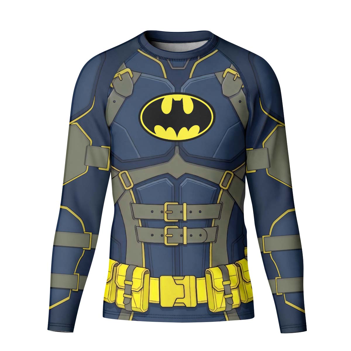 Batman Tactical Blue Armor Kid Rash Guard