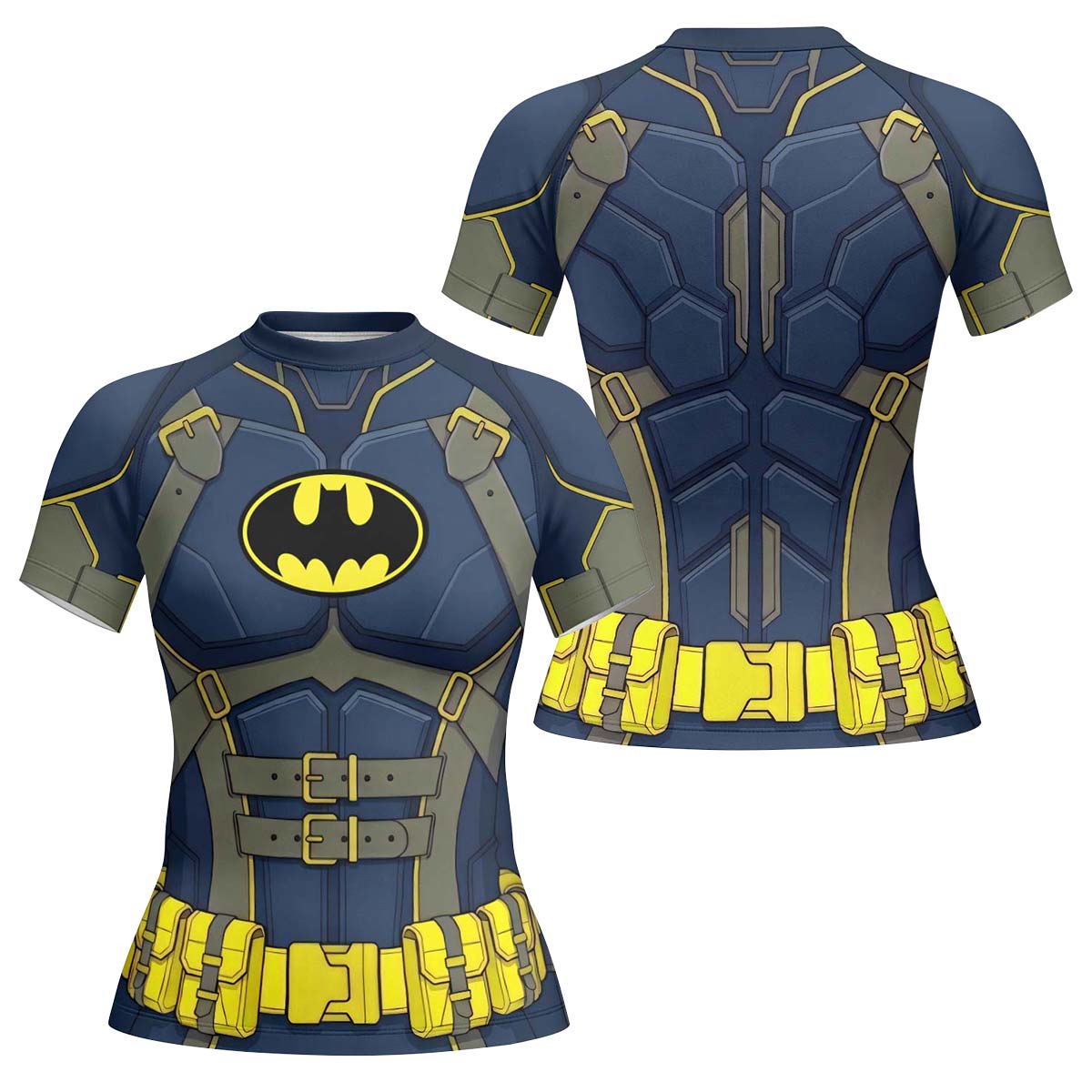 Batman Tactical Blue Armor Rash Guard