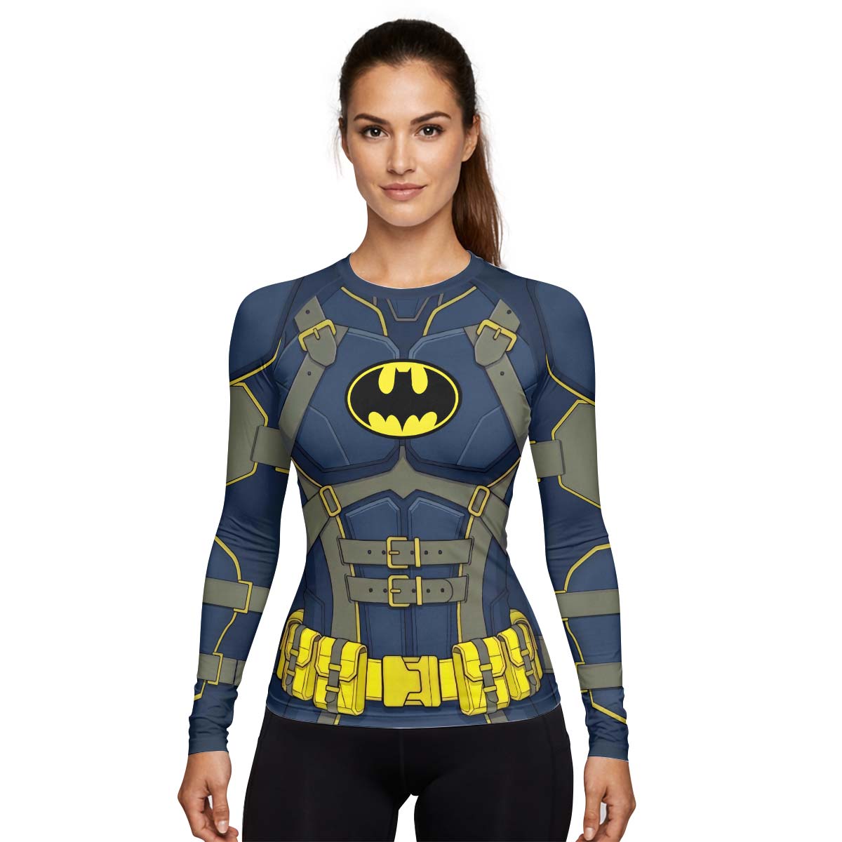 Batman Tactical Blue Armor Rash Guard