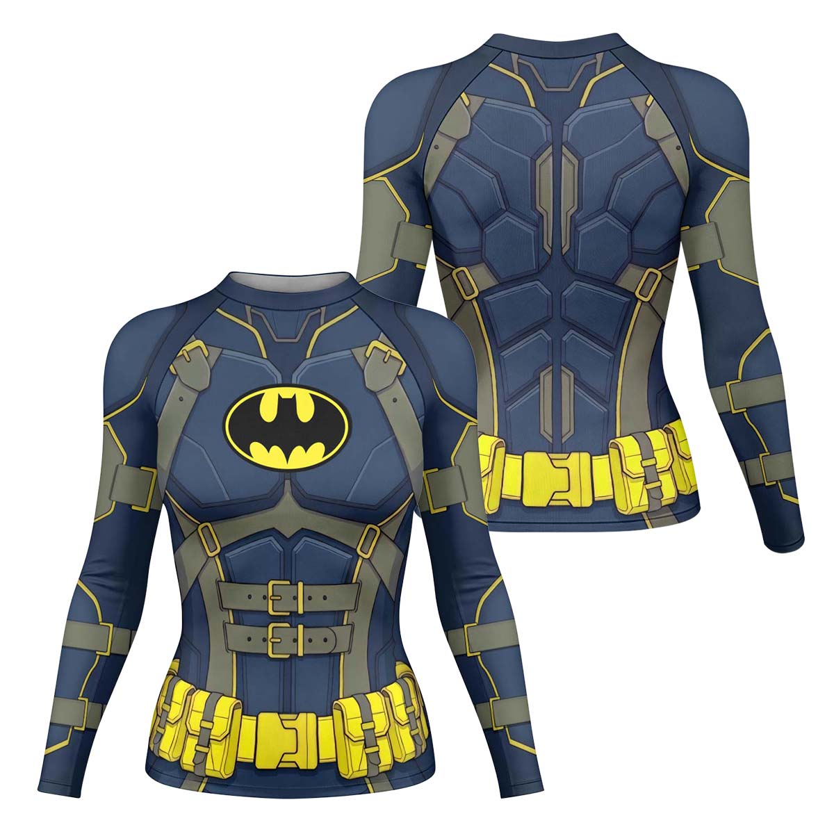 Batman Tactical Blue Armor Rash Guard