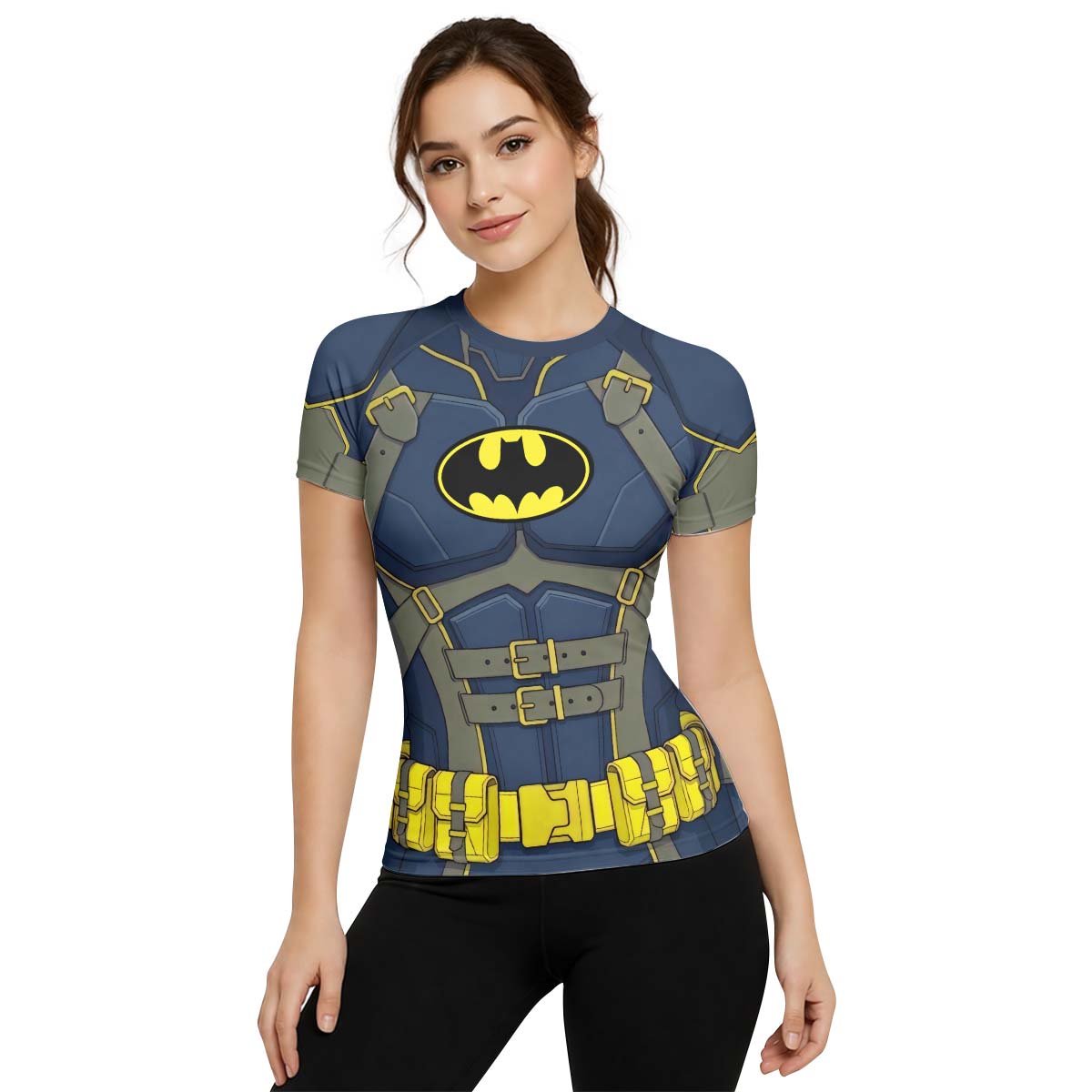 Batman Tactical Blue Armor Rash Guard