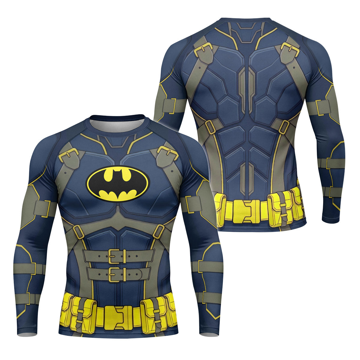 Batman Tactical Blue Armor Rash Guard