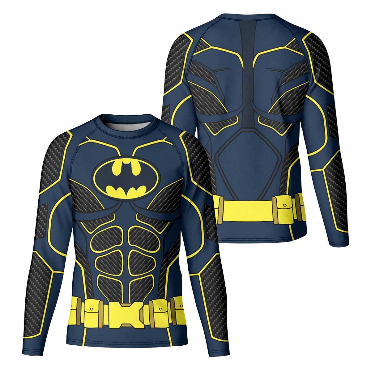 Batman Tactical Blue Net Armor Kid Rash Guard