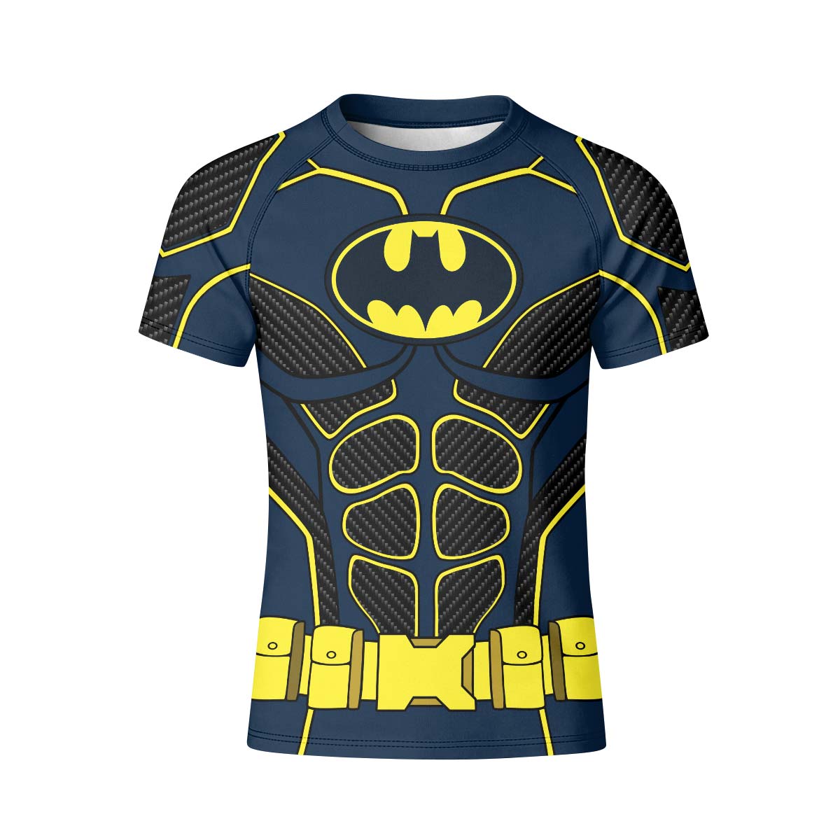 Batman Tactical Blue Net Armor Kid Rash Guard